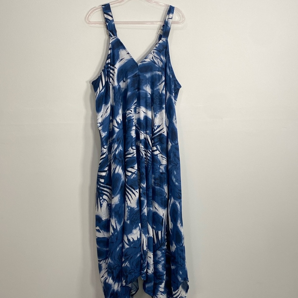 Gunit Boho Maxi Sun Dress Rayon Asymmetrical Women's 2X